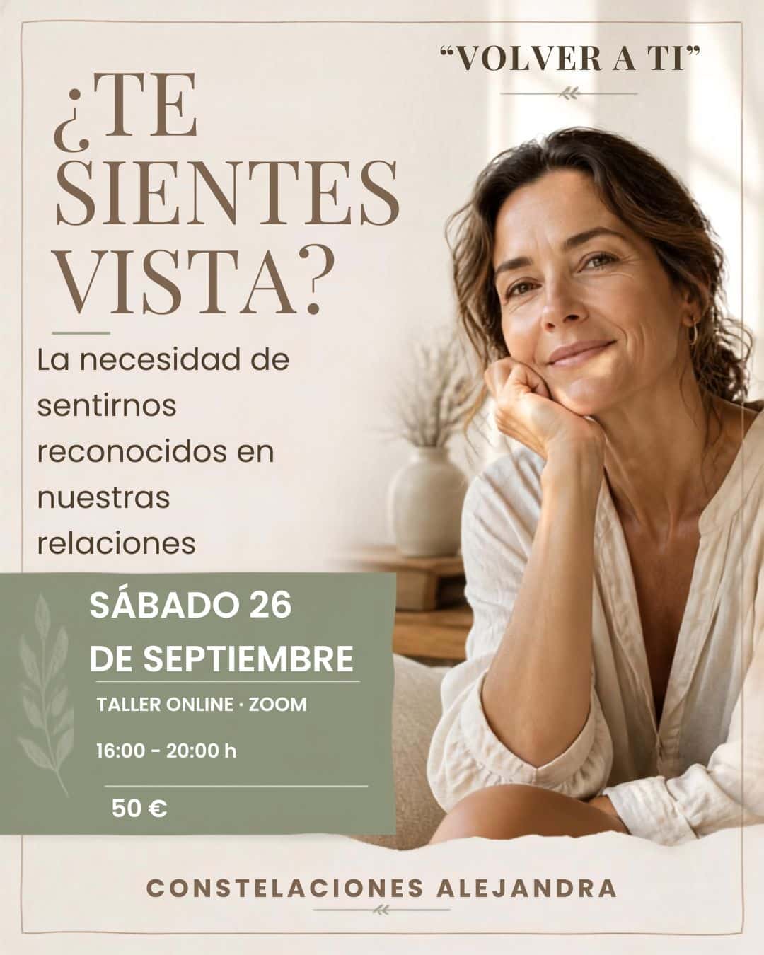 Curso online de crecimiento personal sobre reconocimiento y relaciones - 26 de septiembre de 2026